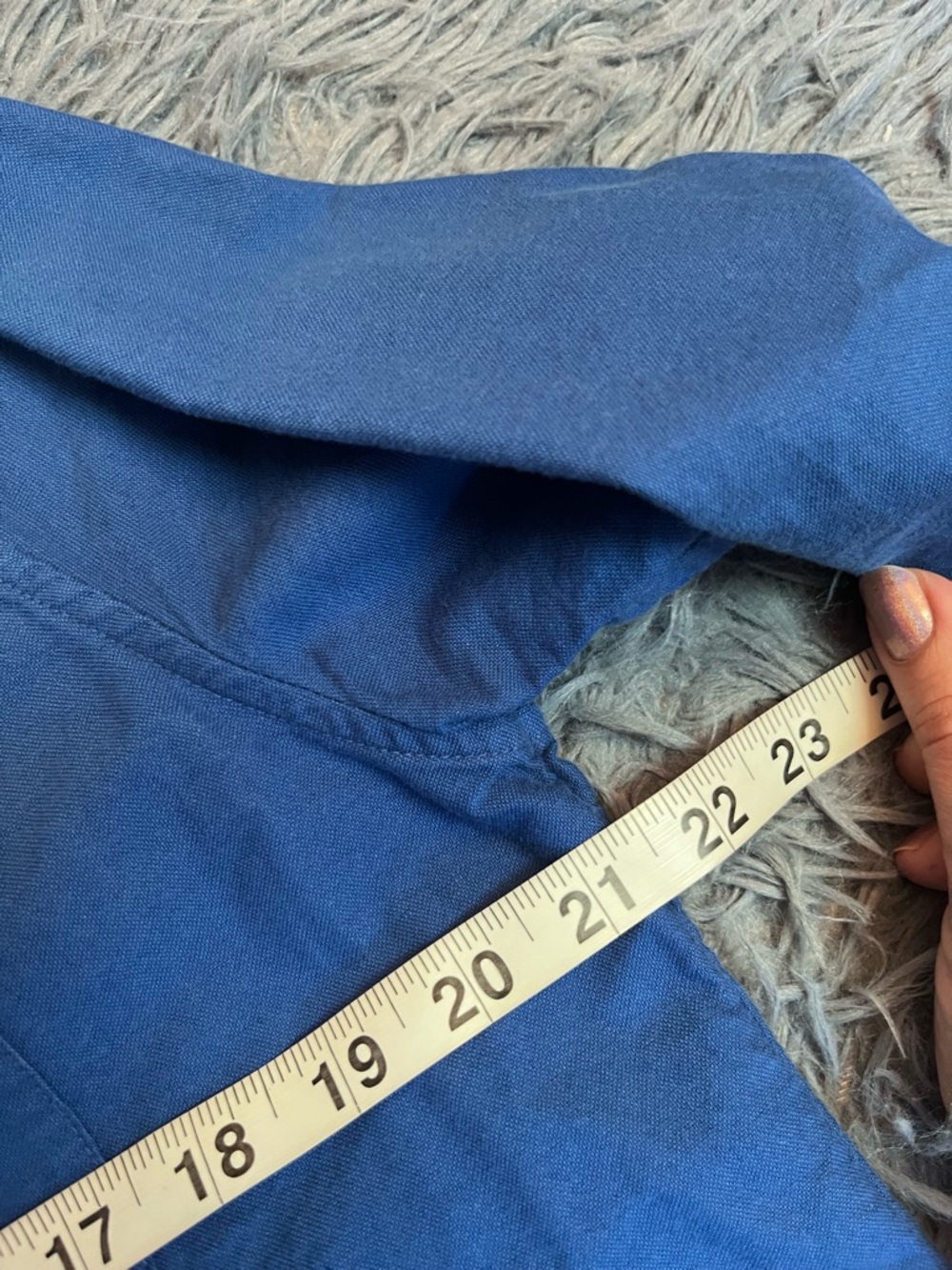 Everlane Royal Blue Cotton Button Down Shirt Size S - Picture 3 of 5